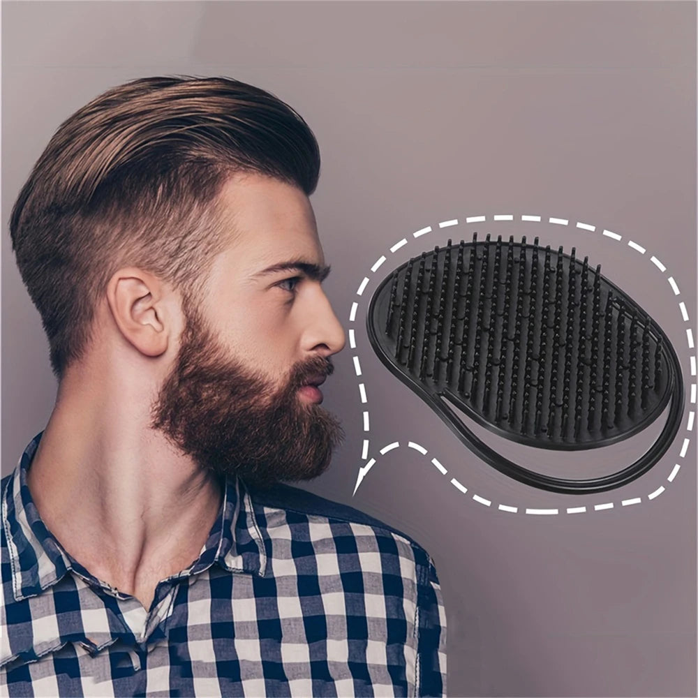Pocket Hair & Beard Brush for Men