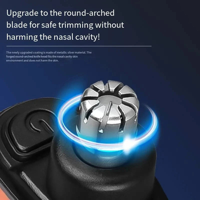 USB-C Rechargeable Nose & Ear Hair Trimmer – Compact Portable Grooming Tool