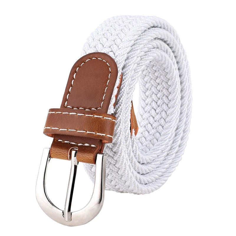 Women's Stretch Woven Elastic Waist Belt