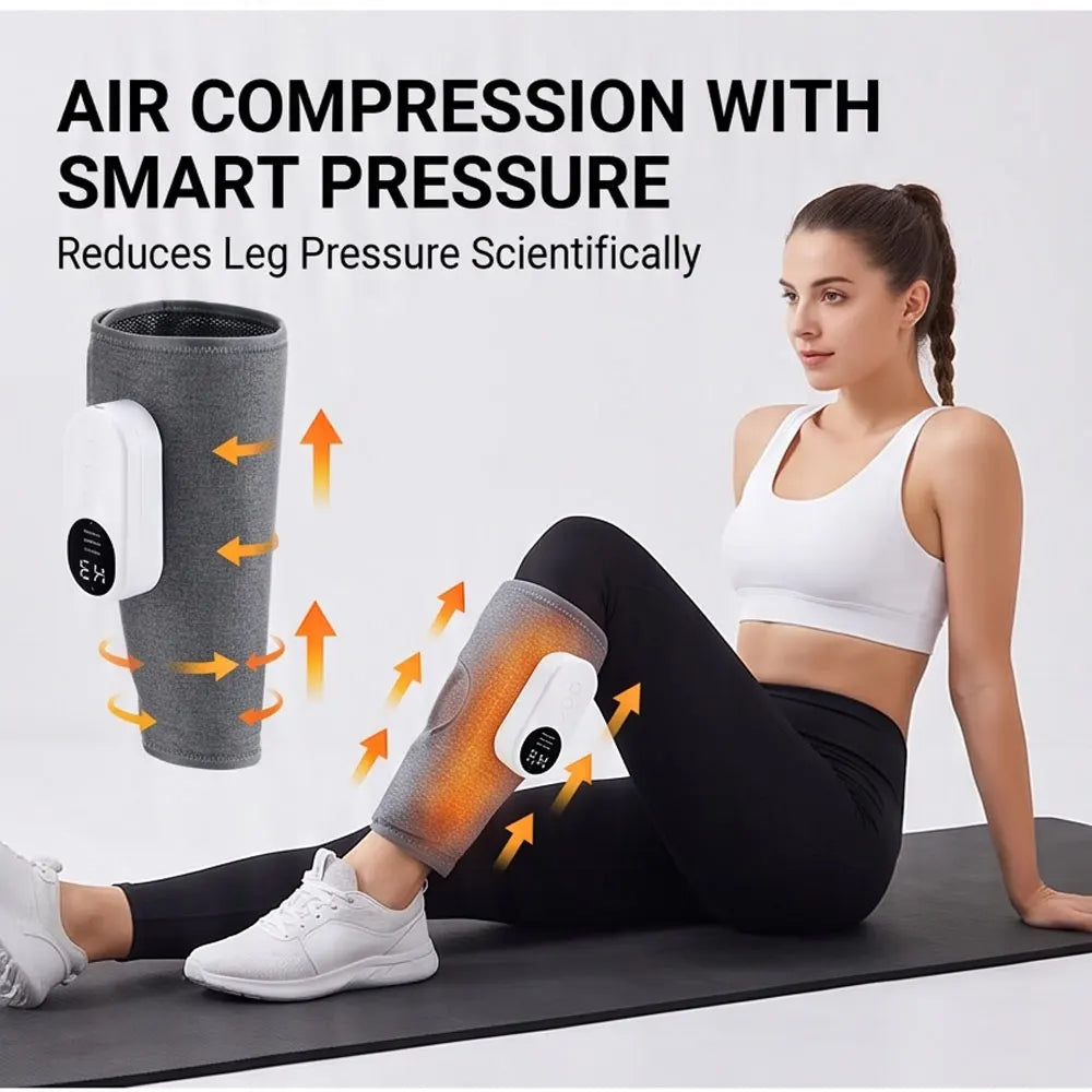 Rechargeable Air Compression Calf Massager – 3-Mode Leg Massage Wrap