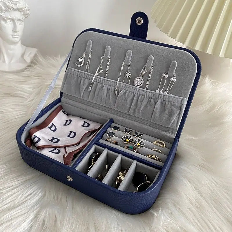 Portable Travel Jewelry Organizer Case