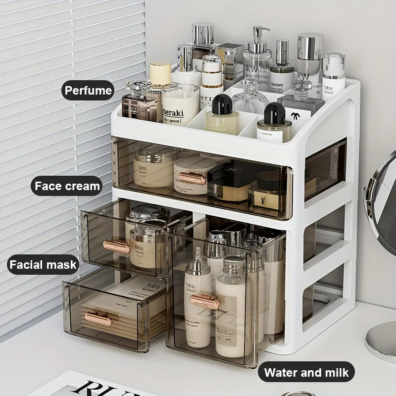 Large Capacity Makeup & Skincare Organizer with Drawers