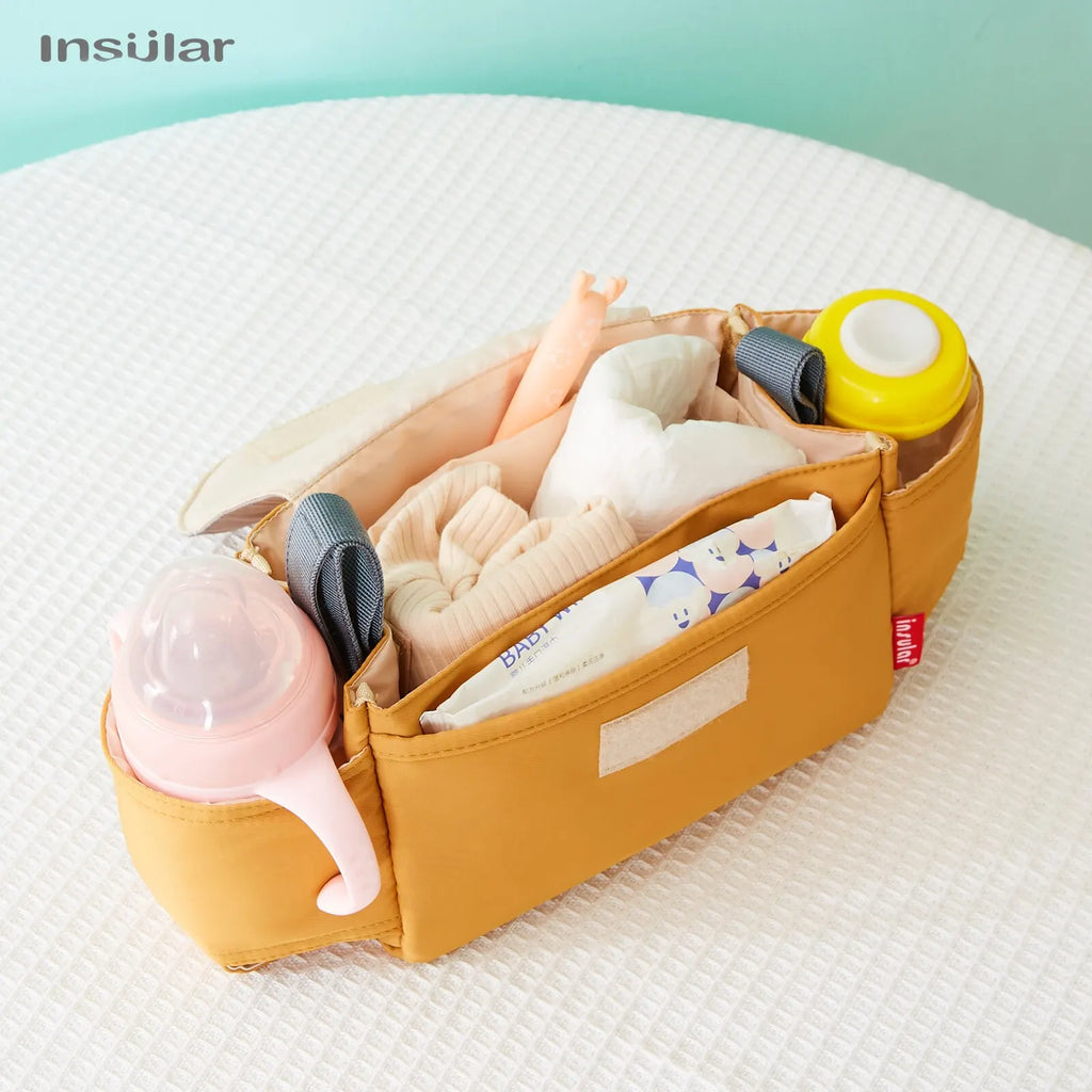 Multifunctional Stroller Organizer Bag – Compact Mommy Diaper Storage Pouch