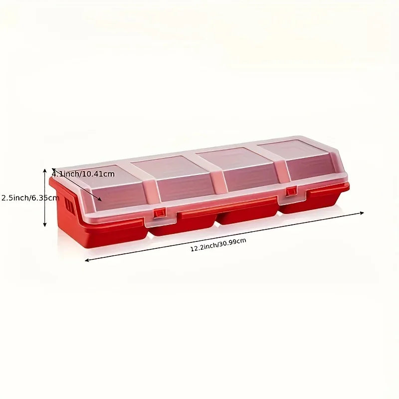 Multi-Compartment Organizer Box – Small Parts & Screw Storage Case