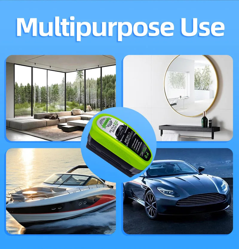 Car Windshield Cleaning Tool – Microfiber Auto Glass Cleaner with Handle