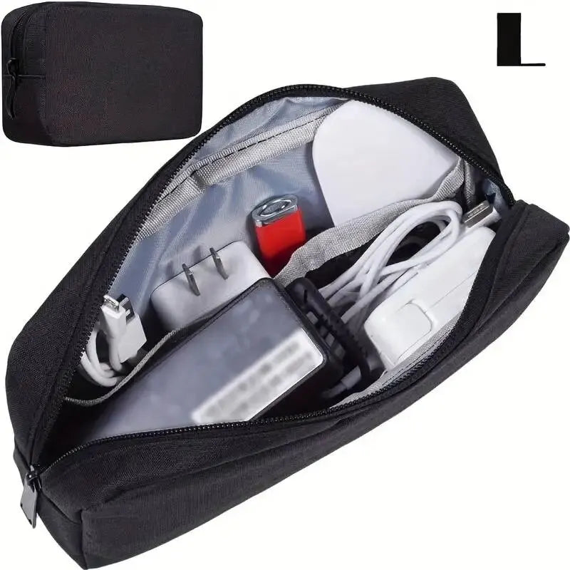 Travel Cable Organizer Bag – Portable Electronics & Cord Storage Pouch