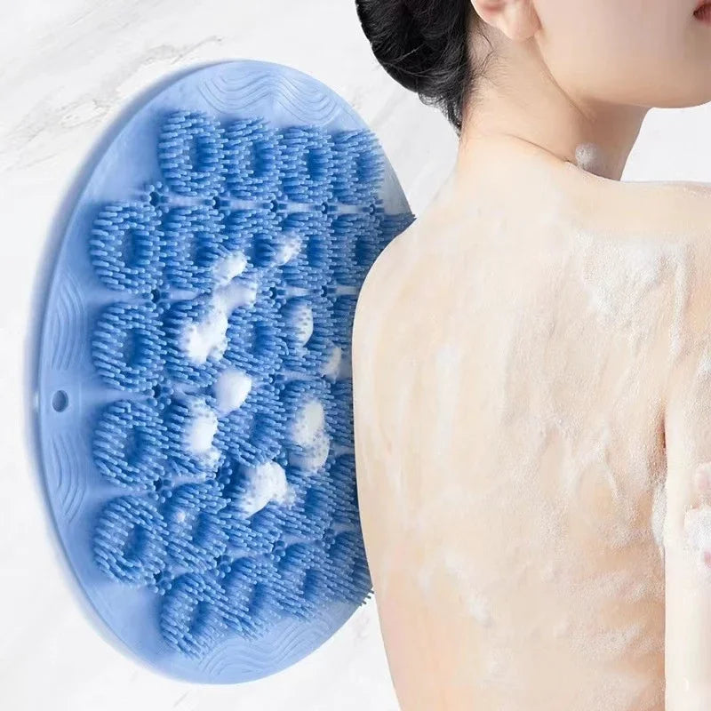 Silicone Back Scrubber & Massage Brush – Suction Cup Shower Body Brush