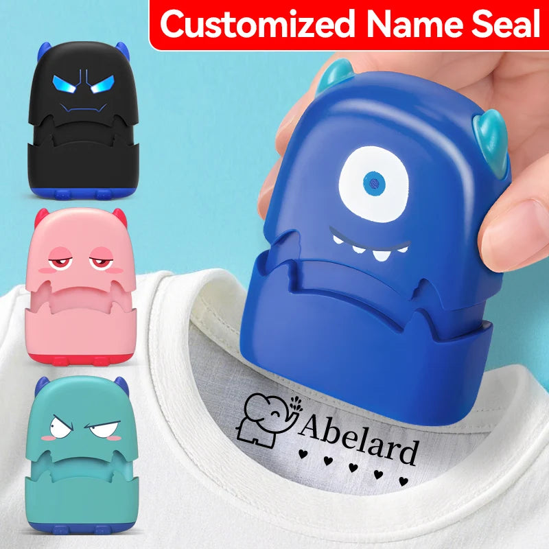 Personalized Baby Name Stamp Kit – Reusable Clothing & Fabric Name Marker