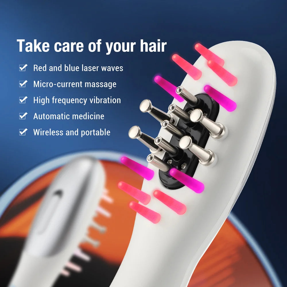 Electric Red Light Scalp Massager Comb