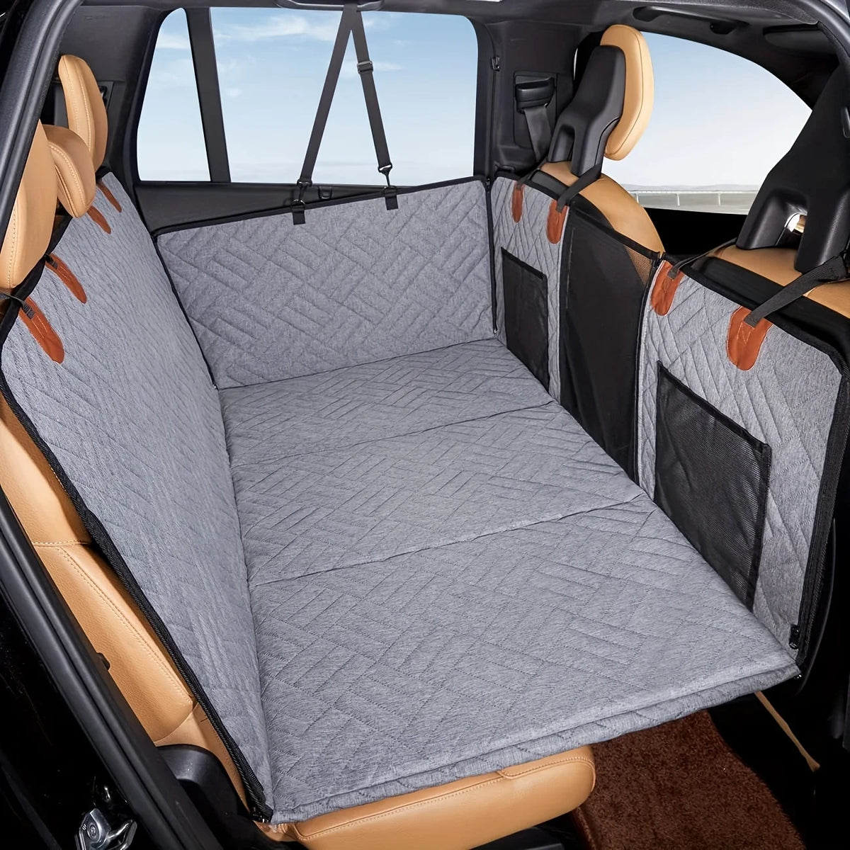 Waterproof Dog Car Back Seat Hammock Cover