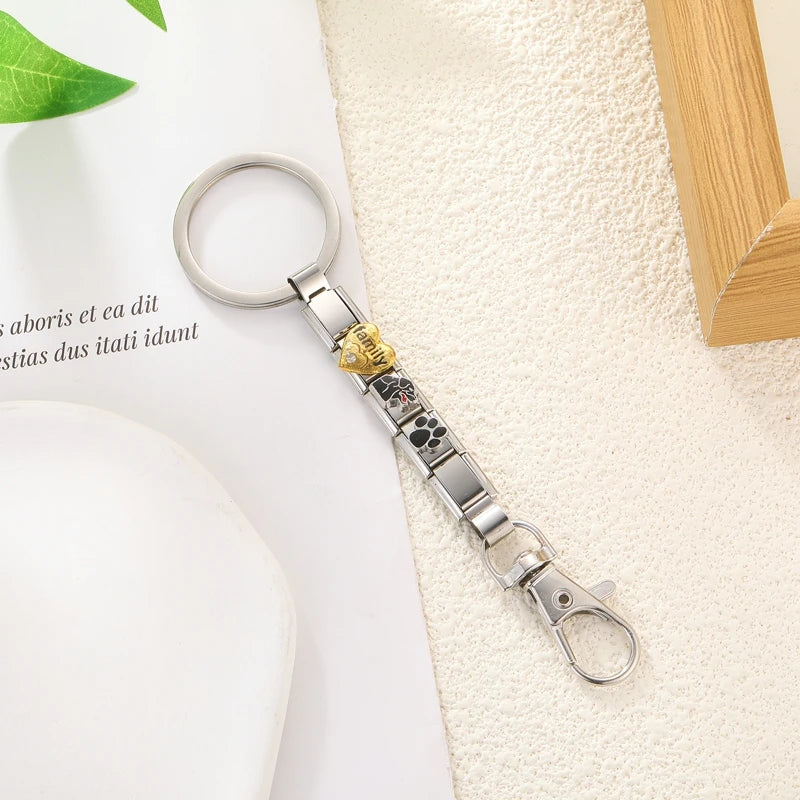 Stainless Steel Chain Keychain for Men & Women