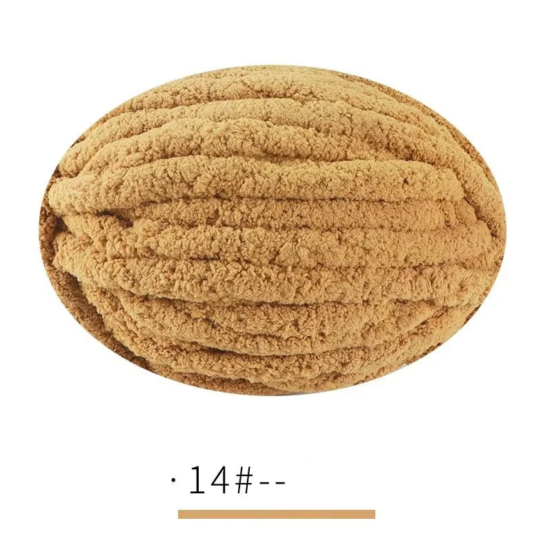 Extra Thick Hand-Knitted Chunky Yarn Blanket