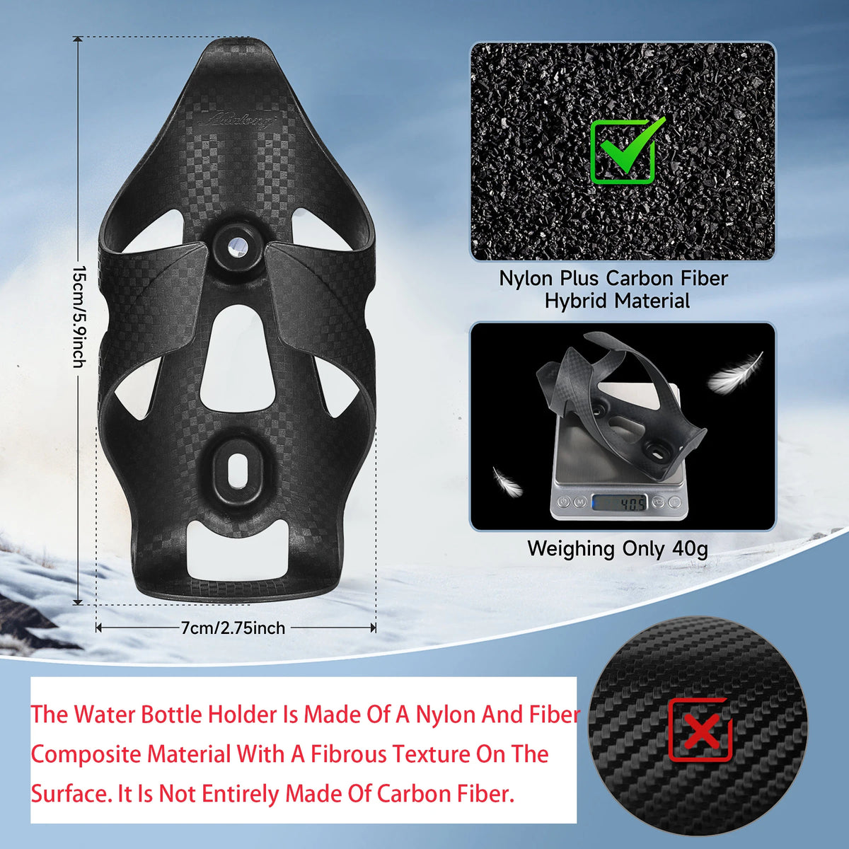 Lightweight Bike Water Bottle Holder – Bicycle Bottle Cage