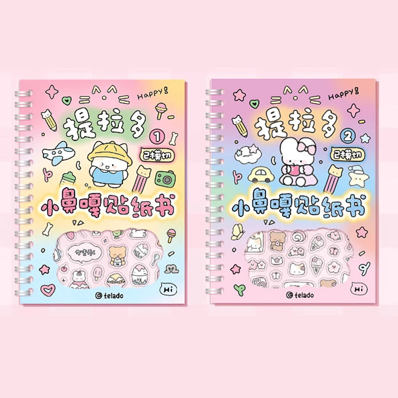 Cute K-Pop Decorative Sticker Book – Washi Paper Journal Stickers