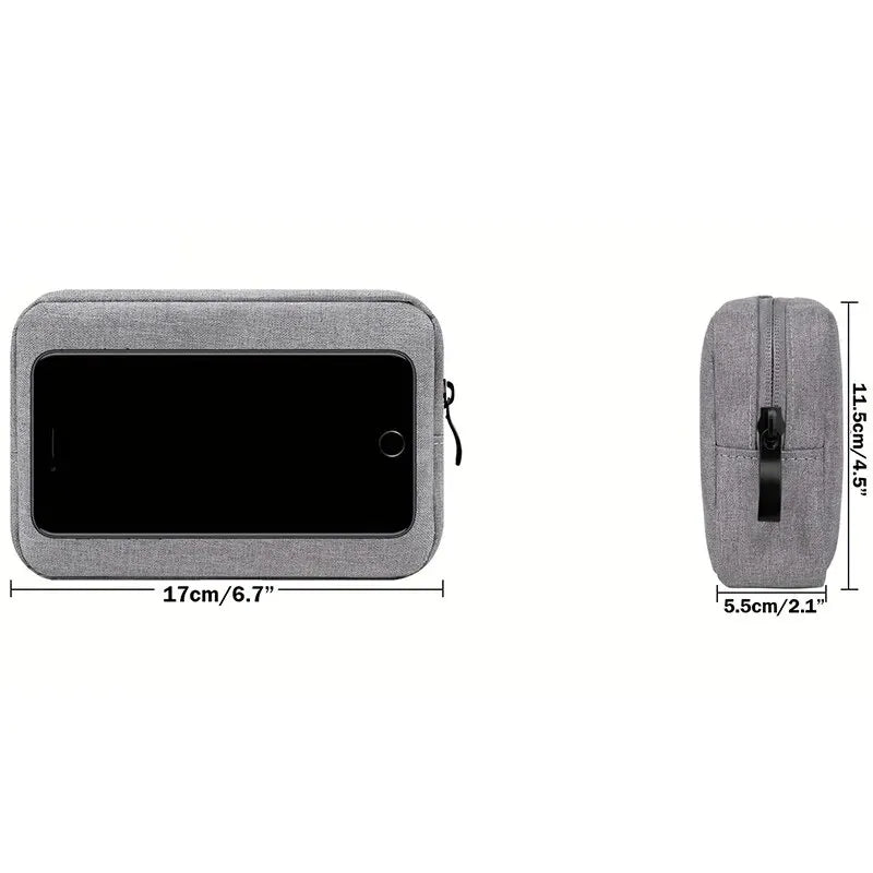 Travel Cable Organizer Bag – Portable Electronics & Cord Storage Pouch