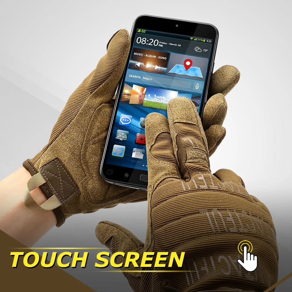 Outdoor Touchscreen Full Finger Gloves – Training, Cycling & Climbing Gloves