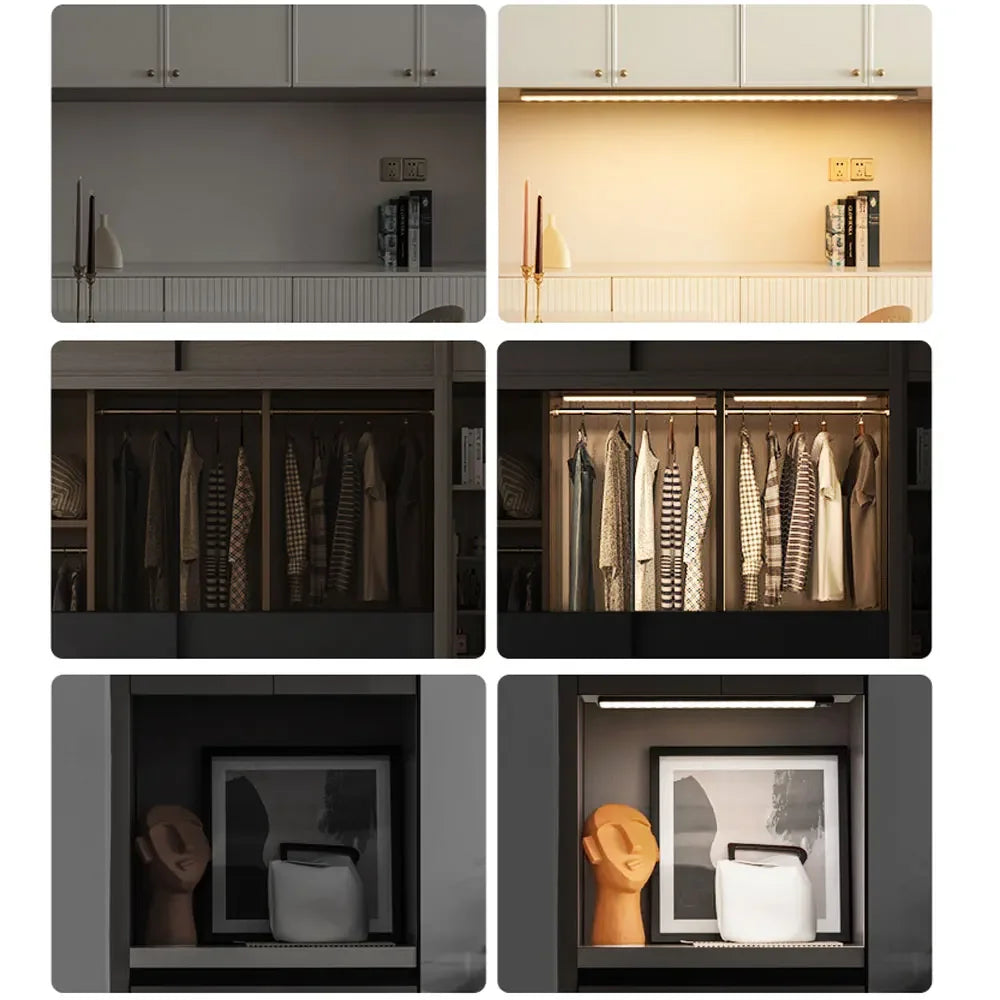 Motion Sensor LED Light – USB Rechargeable Under Cabinet Light