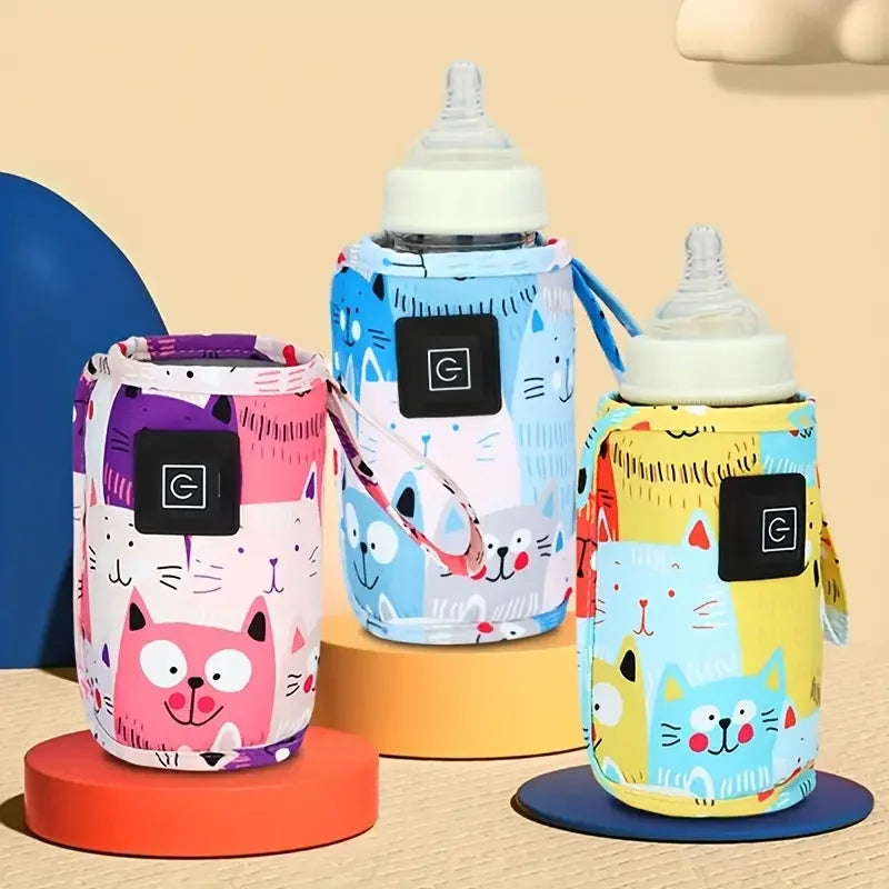 USB Baby Bottle Warmer – Portable Travel Insulated Bottle Heating Bag