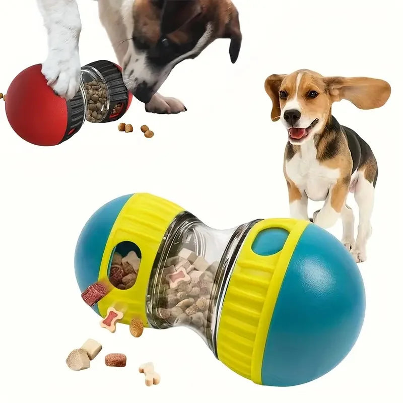 Interactive Rolling Dog Treat Dispenser Toy