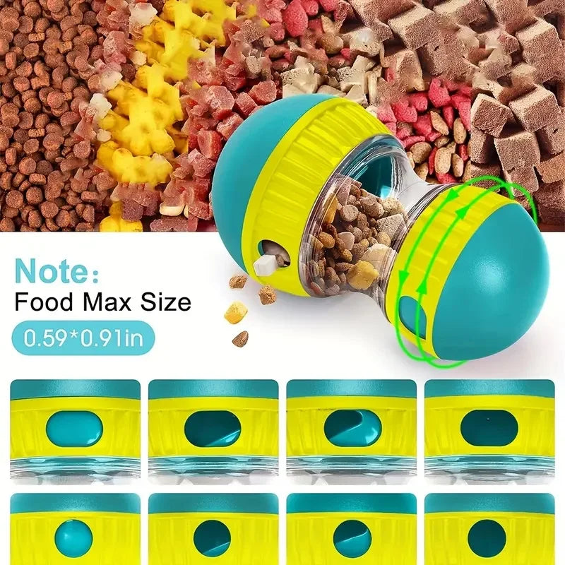 Interactive Rolling Dog Treat Dispenser Toy