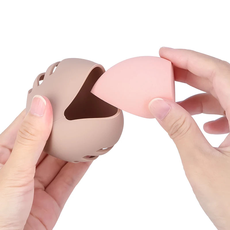 Large Travel Makeup Brush & Sponge Holder Case