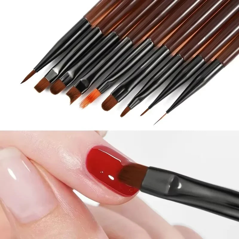 Professional Nail Art Brush Set for Detailed Nail Designs