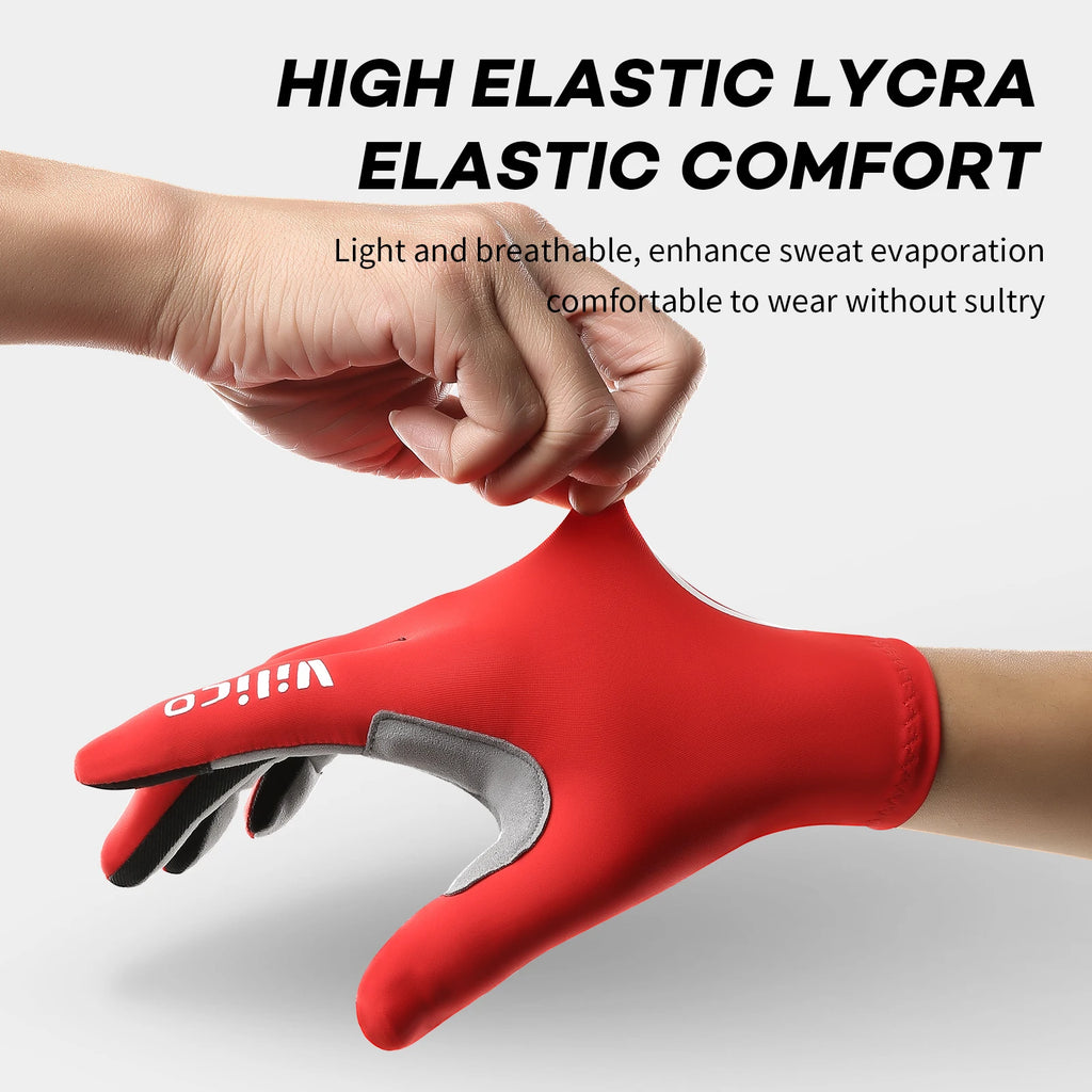 Touchscreen Full Finger Cycling Gloves – Lightweight Outdoor Sports Gloves