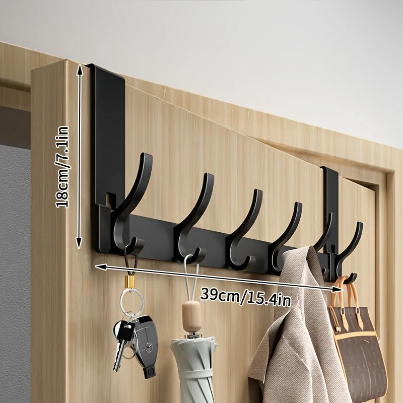 Wall Mounted Metal Hooks for Coats, Bags & Hats