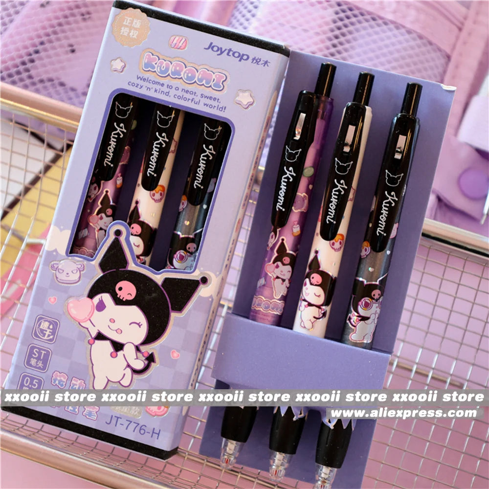 Sanrio Character 0.5mm Gel Pens – 3-Piece Set