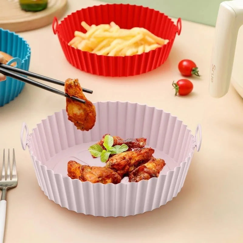 Reusable Silicone Air Fryer Liner Basket – 6 Inch