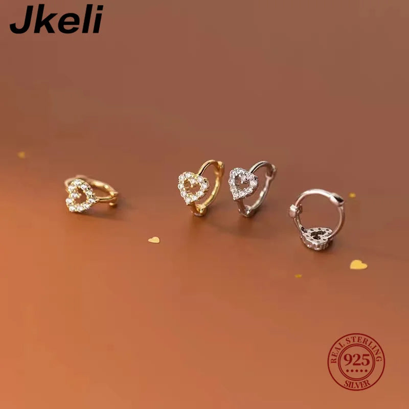 Women's Elegant Zircon Hoop Earrings