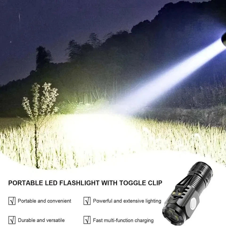 Rechargeable LED Flashlight with Strong Light