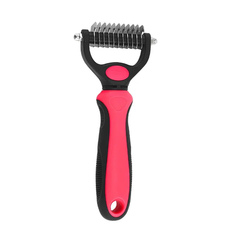 Self-Cleaning Pet Deshedding Brush for Dogs and Cats