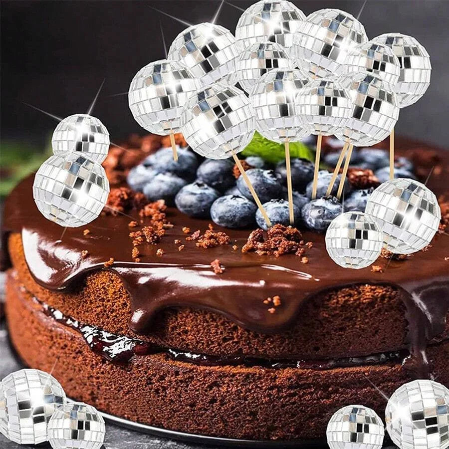 10pcs Mini Mirror Disco Balls – Reflective Hanging Party Decor