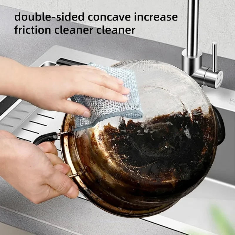 Steel Wire Cleaning Cloth – Reusable Kitchen Scrubbing Pads