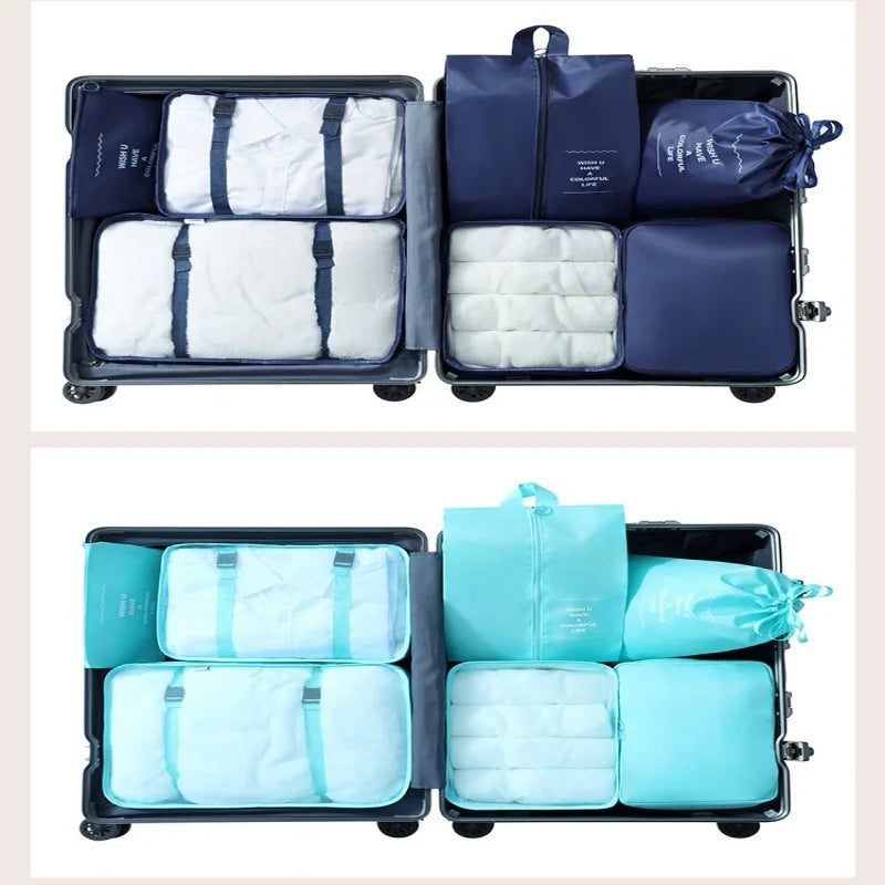 Travel Packing Cubes – Lightweight Luggage Organizer Bags with Zipper