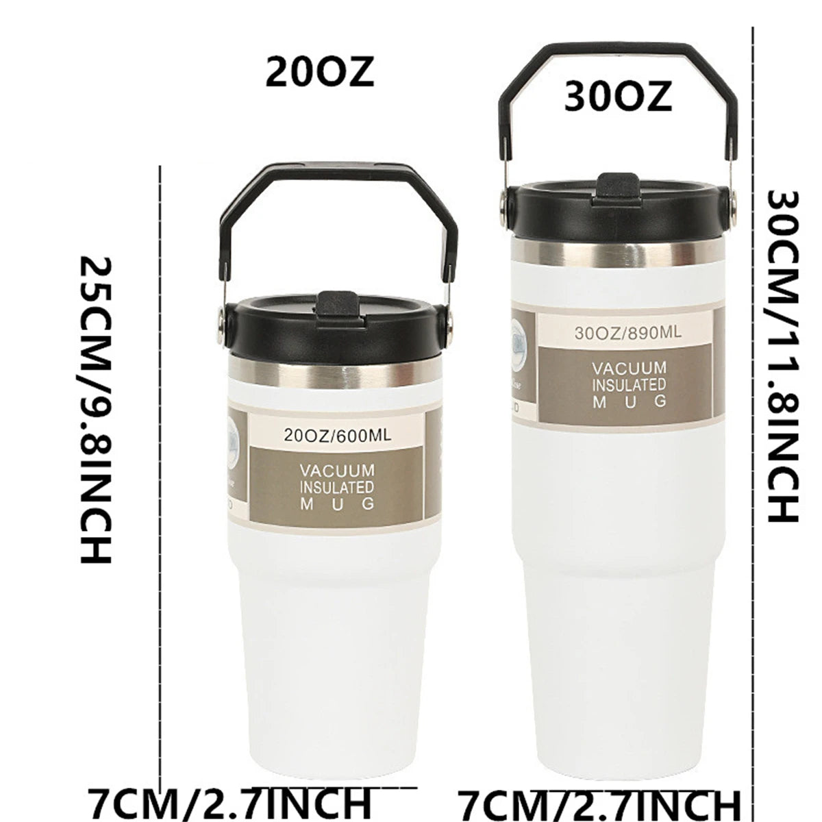 Stainless Steel Insulated Tumbler with Handle
