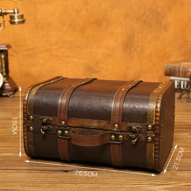 Vintage Wooden Jewelry & Keepsake Storage Box