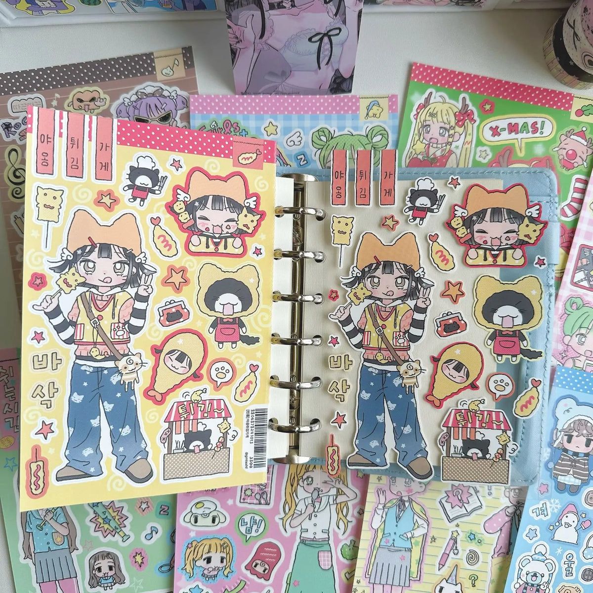 Cute Korean Cartoon Character Decorative Stickers
