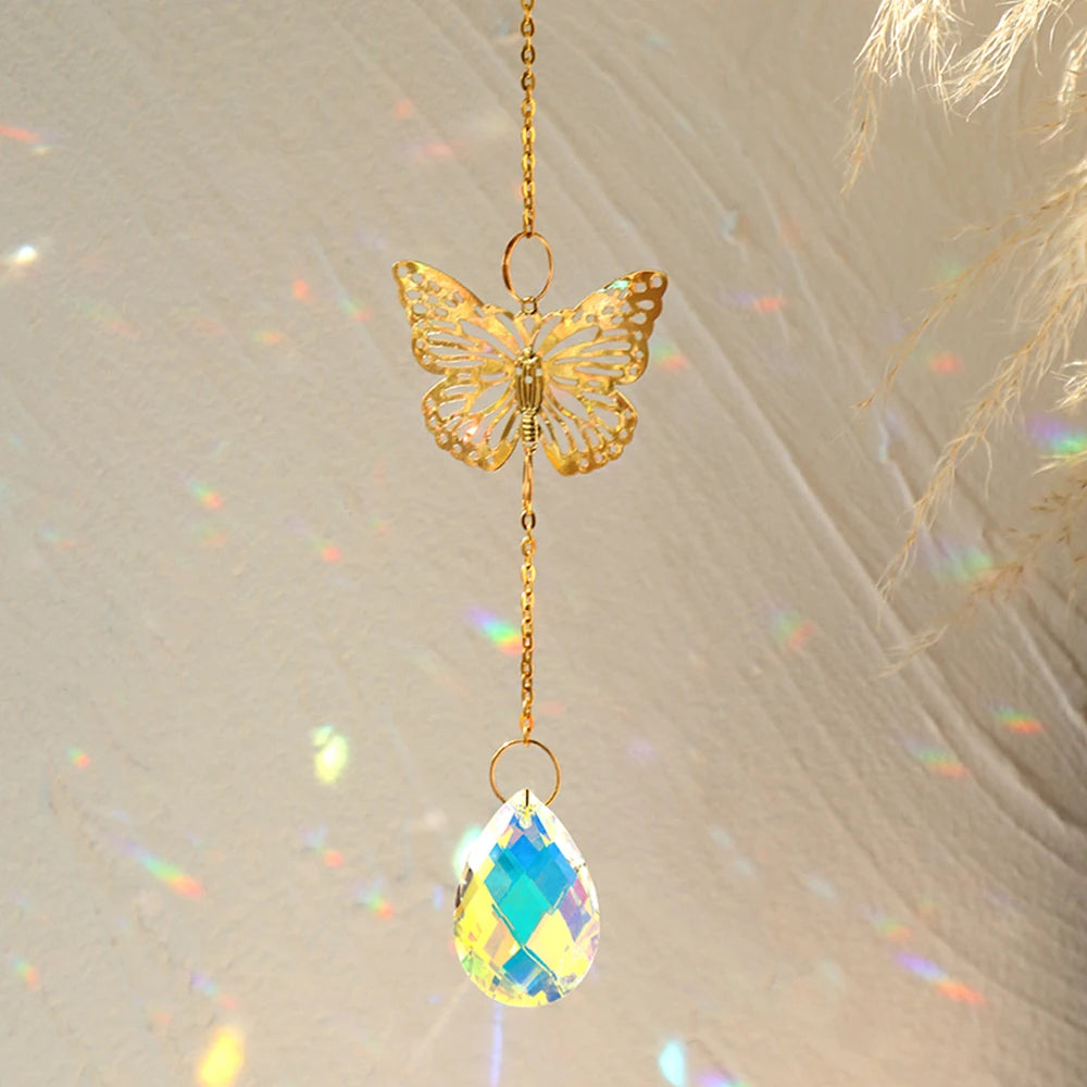 Crystal Moon Suncatcher – Hanging Rainbow Window Decor