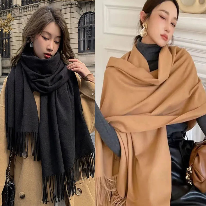 Women's Elegant Winter Scarf – Soft Warm Long Shawl