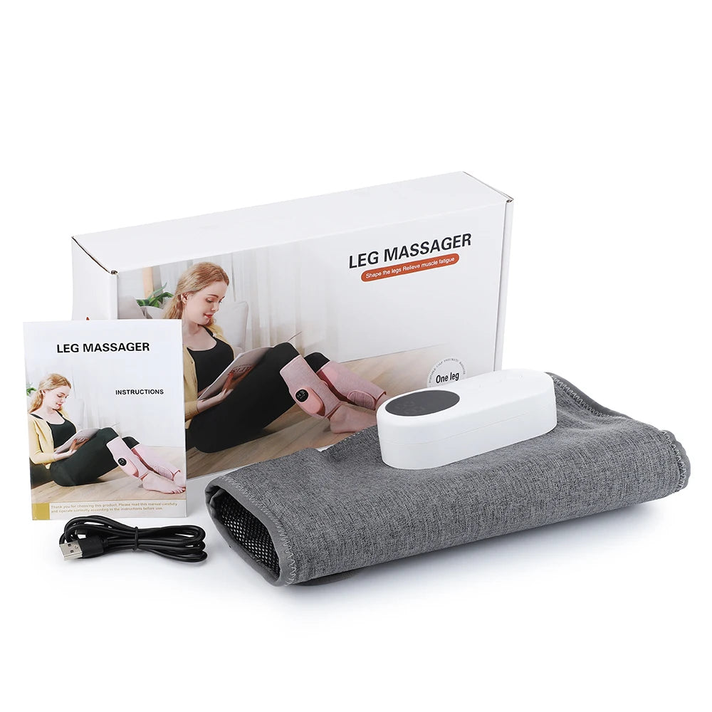 Rechargeable Air Compression Calf Massager – 3-Mode Leg Massage Wrap