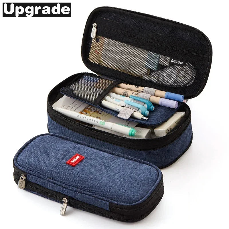 Macaron Color Large Capacity Double-Layer Pencil Case