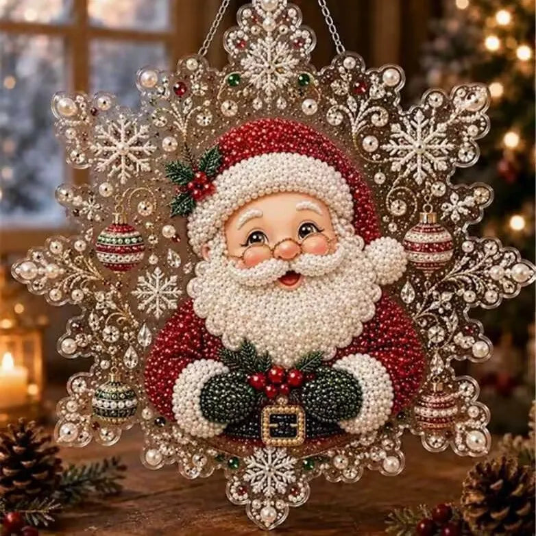 Santa Claus Diamond Painting Kit – Christmas DIY Wall Art