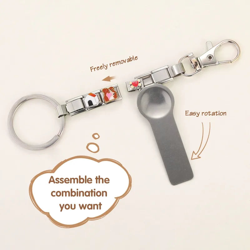 Stainless Steel Chain Keychain for Men & Women