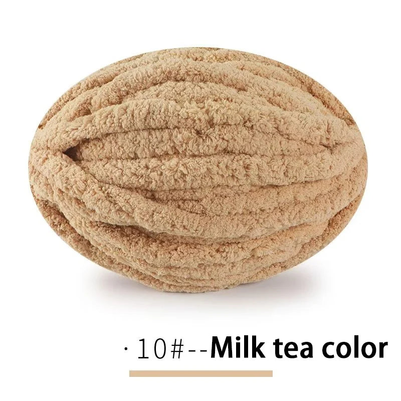 Extra Thick Hand-Knitted Chunky Yarn Blanket