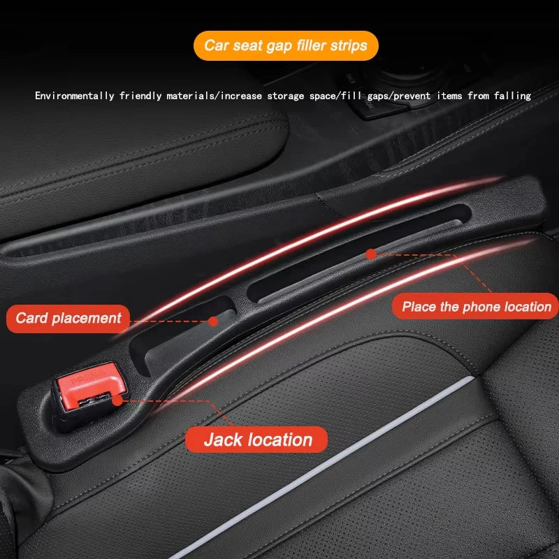 Car Seat Gap Filler – Anti-Drop Seat Gap Cushion Pair
