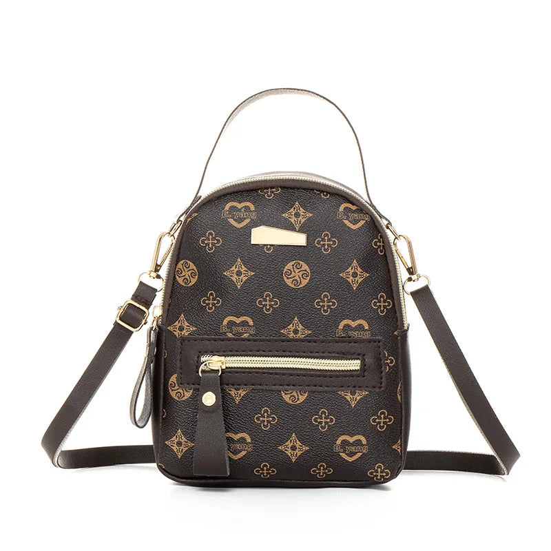 Women's Floral Pattern Mini Fashion Backpack