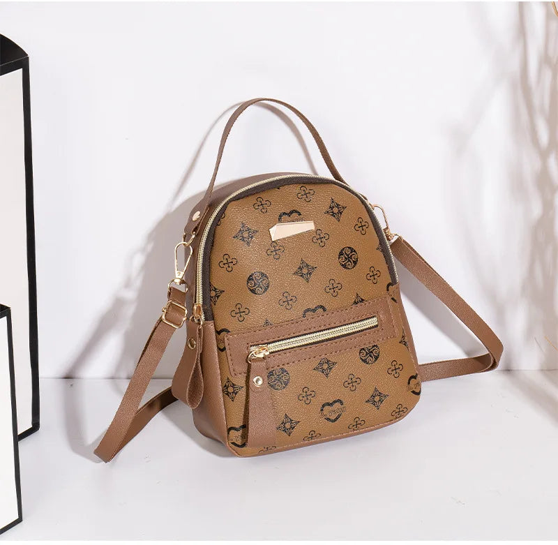 Women's Floral Pattern Mini Fashion Backpack
