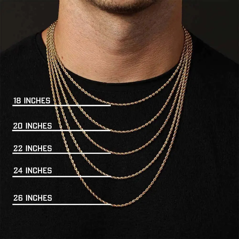 Gold-Tone Twisted Rope Chain Necklace